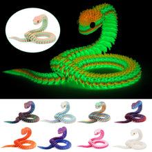 Load image into Gallery viewer, Luminous 30cm 3D Printed Cobra Snake Decoration 3D Printed Animals Desk Accessories Room Decor Office Table Snake Year Ornament