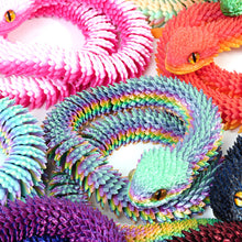 Load image into Gallery viewer, Luminous 30cm 3D Printed Cobra Snake Decoration 3D Printed Animals Desk Accessories Room Decor Office Table Snake Year Ornament