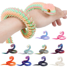 Load image into Gallery viewer, Luminous 30cm 3D Printed Cobra Snake Decoration 3D Printed Animals Desk Accessories Room Decor Office Table Snake Year Ornament