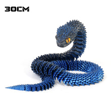 Load image into Gallery viewer, Luminous 30cm 3D Printed Cobra Snake Decoration 3D Printed Animals Desk Accessories Room Decor Office Table Snake Year Ornament