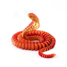 Load image into Gallery viewer, 3D Printed Snake Movable Joint Simulation Snake Figurine Creative Home Office Desktop Ornament Year Of Snake Decor Crafts Gift