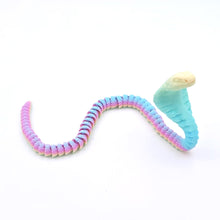 Load image into Gallery viewer, 3D Printed Snake Movable Joint Simulation Snake Figurine Creative Home Office Desktop Ornament Year Of Snake Decor Crafts Gift