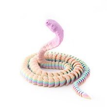 Load image into Gallery viewer, 3D Printed Snake Movable Joint Simulation Snake Figurine Creative Home Office Desktop Ornament Year Of Snake Decor Crafts Gift