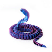 Load image into Gallery viewer, 3D Printed Snake Movable Joint Simulation Snake Figurine Creative Home Office Desktop Ornament Year Of Snake Decor Crafts Gift