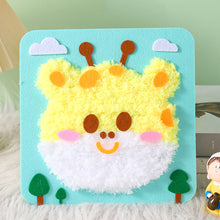 Load image into Gallery viewer, Non-Finished Cute DIY Wool Felt Kit Cartoon Animal Handcraft Needle Felting Kit for Needle Material Pack for Kids Beginner Gift