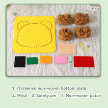 Load image into Gallery viewer, Non-Finished Cute DIY Wool Felt Kit Cartoon Animal Handcraft Needle Felting Kit for Needle Material Pack for Kids Beginner Gift