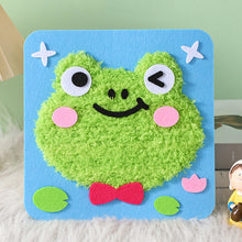 Load image into Gallery viewer, Non-Finished Cute DIY Wool Felt Kit Cartoon Animal Handcraft Needle Felting Kit for Needle Material Pack for Kids Beginner Gift