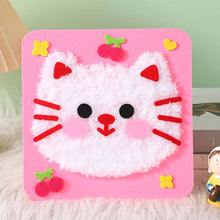 Load image into Gallery viewer, Non-Finished Cute DIY Wool Felt Kit Cartoon Animal Handcraft Needle Felting Kit for Needle Material Pack for Kids Beginner Gift