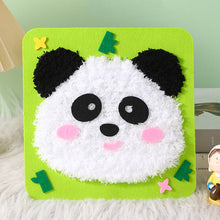 Load image into Gallery viewer, Non-Finished Cute DIY Wool Felt Kit Cartoon Animal Handcraft Needle Felting Kit for Needle Material Pack for Kids Beginner Gift