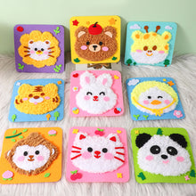 Load image into Gallery viewer, Non-Finished Cute DIY Wool Felt Kit Cartoon Animal Handcraft Needle Felting Kit for Needle Material Pack for Kids Beginner Gift
