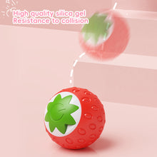 Load image into Gallery viewer, Strawberry Shape Cat Interactive Ball Toys Automatic Rolling Ball Electric Cat Toys Rechargeable Self-moving Kitten Toys