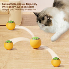 Load image into Gallery viewer, Orange Shape Cat Interactive Ball Toys Automatic Rolling Ball Electric Cat Toys Rechargeable Self-moving Kitten Toys