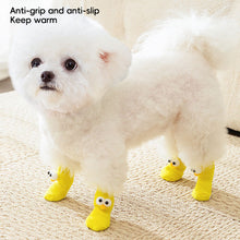 Load image into Gallery viewer, 4Pcs Anti-slip Protect Paws Puppy Dog Shoes Soft Pet Knits Socks Cute Cartoon Skid Socks For Small Dogs Breathable S/M/L