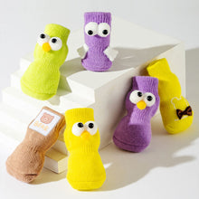 Load image into Gallery viewer, 4Pcs Anti-slip Protect Paws Puppy Dog Shoes Soft Pet Knits Socks Cute Cartoon Skid Socks For Small Dogs Breathable S/M/L