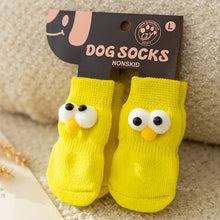 Load image into Gallery viewer, 4Pcs Anti-slip Protect Paws Puppy Dog Shoes Soft Pet Knits Socks Cute Cartoon Skid Socks For Small Dogs Breathable S/M/L