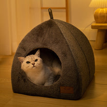 Load image into Gallery viewer, All-Season Use Cat Bed House Cat Thermal Bed Cat Sleeping Bag Deep Sleep Winter Doghouse Cats Nest Cave