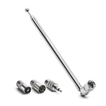 Load image into Gallery viewer, 75cm 7 Sections Telescopic DAB FM Radio Aerial Adapter HiFi AV Receiver Mini System Aerial Antenna