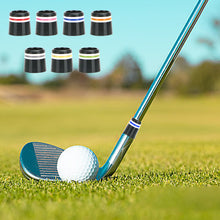 Load image into Gallery viewer, 1Pc Professional Golfing Iron Ferrules Long Short for 0.37Inch Tapered Parallel Shafts Colorful Striped Golfing Tapered Ferrules