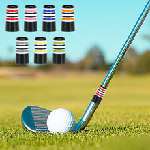 Load image into Gallery viewer, 1Pc Professional Golfing Iron Ferrules Long Short for 0.37Inch Tapered Parallel Shafts Colorful Striped Golfing Tapered Ferrules