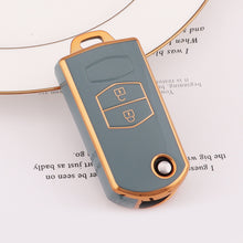 Load image into Gallery viewer, 2 3 Buttons Car Key Cover Case Remote Shell Fob Bag Protector TPU Key Holder For Mazda 2 3 5 6 CX7 CX9 RX8 MX5 MPV Demio