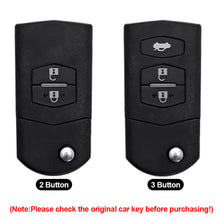 Load image into Gallery viewer, 2 3 Buttons Car Key Cover Case Remote Shell Fob Bag Protector TPU Key Holder For Mazda 2 3 5 6 CX7 CX9 RX8 MX5 MPV Demio