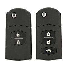Load image into Gallery viewer, 2/3 Button Car Remote Key Fob Shell Case Folding Flip For Mazda 2 3 5 6 CX-7 / CX-9 / MX-5 With Uncut Blade Replacement