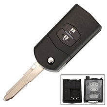 Load image into Gallery viewer, 2/3 Button Car Remote Key Fob Shell Case Folding Flip For Mazda 2 3 5 6 CX-7 / CX-9 / MX-5 With Uncut Blade Replacement