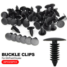 Load image into Gallery viewer, 20/50Pcs 8mm Auto Fastener Rivet Push in 8mm Car Trunk Roof Trim Panel Fastener Clip Fender Bumper Shield Retainer Clip Universal
