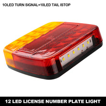 Load image into Gallery viewer, 2Pcs 12V 26LED Truck Rear Taillight Turn Signal Indicator Tail Light Car Number Plate Light Rear Reverse Brake Stop Lamp Trailer Caravan