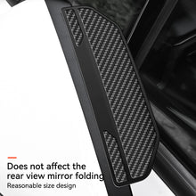 Load image into Gallery viewer, 2Pcs Carbon Fibre Universal Car Rear View Mirror Rain Cover Sun Visor Eyebrow Side View Mirror Rain Guard Auto Protection