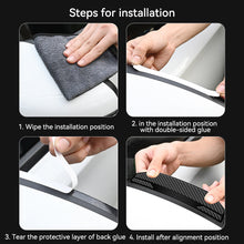 Load image into Gallery viewer, 2Pcs Carbon Fibre Universal Car Rear View Mirror Rain Cover Sun Visor Eyebrow Side View Mirror Rain Guard Auto Protection