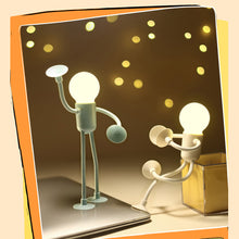 Load image into Gallery viewer, Mini Suction Cup Desk Book Light Changeable Shape Funny Sportsman Night Light Portable LED Lamp Funny Bedroom Decor Kids Gift