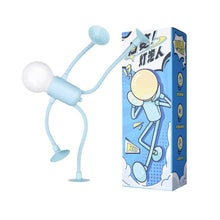Load image into Gallery viewer, Mini Suction Cup Desk Book Light Changeable Shape Funny Sportsman Night Light Portable LED Lamp Funny Bedroom Decor Kids Gift
