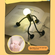 Load image into Gallery viewer, Mini Suction Cup Desk Book Light Changeable Shape Funny Sportsman Night Light Portable LED Lamp Funny Bedroom Decor Kids Gift