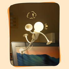 Load image into Gallery viewer, Mini Suction Cup Desk Book Light Changeable Shape Funny Sportsman Night Light Portable LED Lamp Funny Bedroom Decor Kids Gift