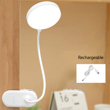 Load image into Gallery viewer, Table Lamp USB Rechargeable Desk Lamp With Clip Bed Reading Book Night Light LED Touch 3 Modes Dimming Eye Protection Light