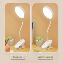 Load image into Gallery viewer, Table Lamp USB Rechargeable Desk Lamp With Clip Bed Reading Book Night Light LED Touch 3 Modes Dimming Eye Protection Light