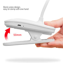 Load image into Gallery viewer, Led Eye Protection Desk Lamp with Clip Usb Rechargeable Table Lamp 360° Flexible Study Lamp Bedroom Reading Book Night Light