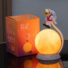 Load image into Gallery viewer, Suspended Astronaut Ornament Lunar Lamp Cute Little Night Light Decoration Housewarming Gift Suitable Children
