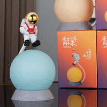 Load image into Gallery viewer, Suspended Astronaut Ornament Lunar Lamp Cute Little Night Light Decoration Housewarming Gift Suitable Children