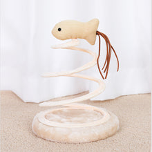 Load image into Gallery viewer, New Cat Toys Cat Supplies Spiral Steel Wire Spring Linen Disc Cat Scratch Board Hemp Mouse