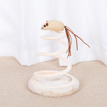 Load image into Gallery viewer, New Cat Toys Cat Supplies Spiral Steel Wire Spring Linen Disc Cat Scratch Board Hemp Mouse