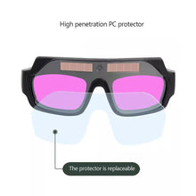 Load image into Gallery viewer, 1Pair Protective Glasses Solar Automatic Dimming Welding Mask Auto Welding Goggles with View True Color for Wide