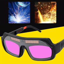 Load image into Gallery viewer, 1Pair Protective Glasses Solar Automatic Dimming Welding Mask Auto Welding Goggles with View True Color for Wide