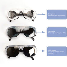 Load image into Gallery viewer, Cowhide Eyeglasses Labor Protection Welding Eyeglasses Ghost Face Protection Mask Head Wear Cowhide Welding Masks