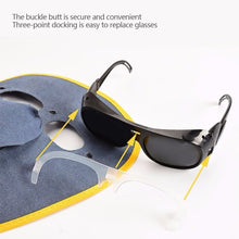 Load image into Gallery viewer, Cowhide Eyeglasses Labor Protection Welding Eyeglasses Ghost Face Protection Mask Head Wear Cowhide Welding Masks