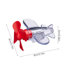 Load image into Gallery viewer, Motorcycle Rotatable Airplane Wind Powered LED Light Airplane Decor Ornaments Bikes Motorcycle Bicycle Decorations