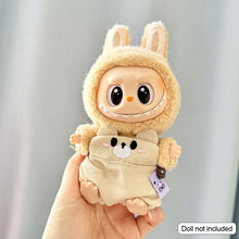 Load image into Gallery viewer, For 17cm Labubu I II Idol Dolls Clothes Cute Hat Bib Pants Sets New Year Accessories for Korea Kpop Exo Clothing Winter Gifts