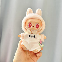Load image into Gallery viewer, For 17cm Labubu I II Idol Dolls Clothes Cute Hat Bib Pants Sets New Year Accessories for Korea Kpop Exo Clothing Winter Gifts