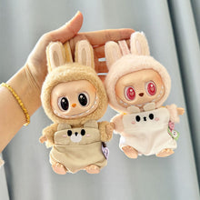 Load image into Gallery viewer, For 17cm Labubu I II Idol Dolls Clothes Cute Hat Bib Pants Sets New Year Accessories for Korea Kpop Exo Clothing Winter Gifts